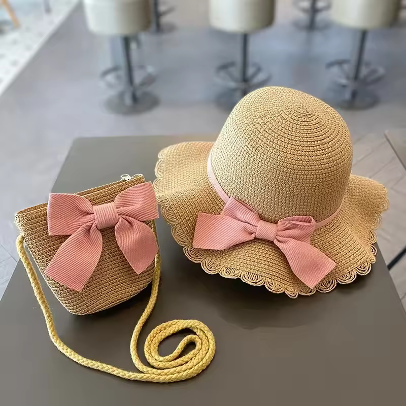 StyleGirls® Kit Chapéu e Bolsinha de Palha