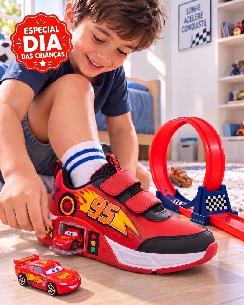 McQueen95 – Tênis com Garagem + Pista Radical