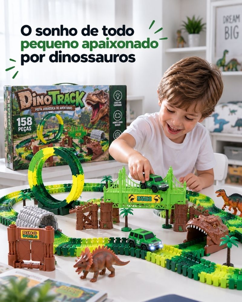 DinoTrack™ – Aventura Jurássica 158 Peças