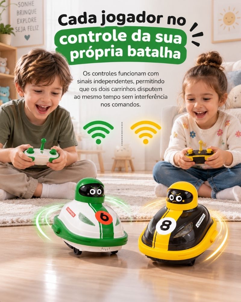 BoomCar™ — Carrinhos de Batalha | Kit 2 Jogadores