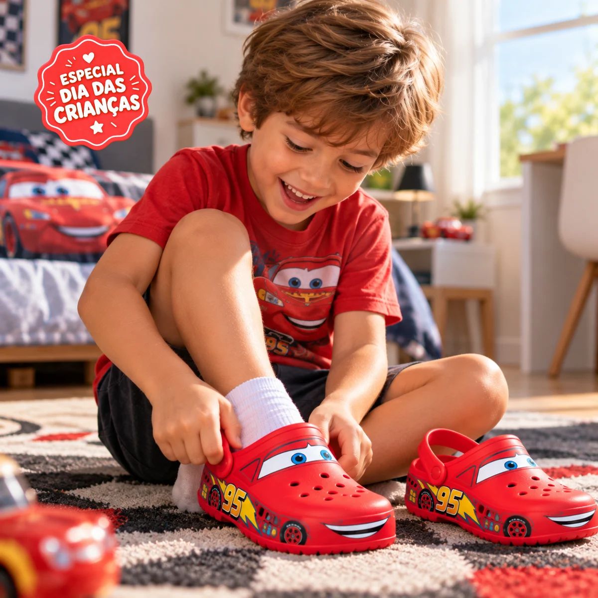 TurboCrocs™ – Calçado Infantil Radical | Nome Personalizado + LEDs Removíveis