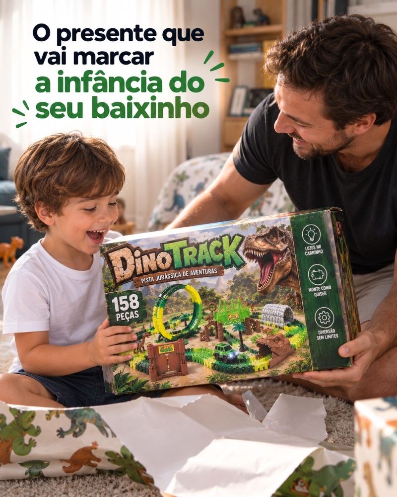 DinoTrack™ – Aventura Jurássica 158 Peças