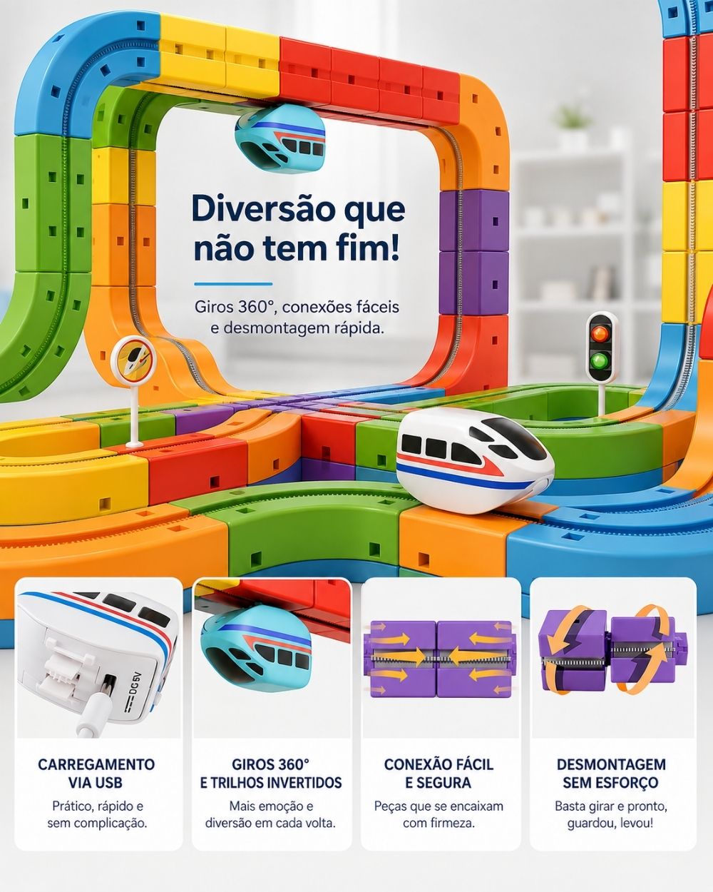 MagnectTrain - Trenzinho Magnético Educativo