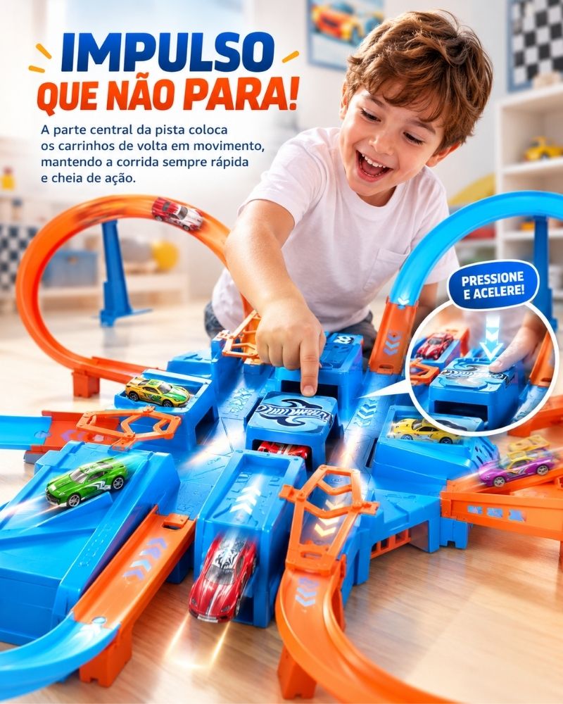 TurboCar™ – Mega Pista Radical | 3 Carrinhos