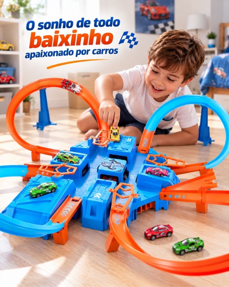 TurboCar™ – Mega Pista Radical | 3 Carrinhos