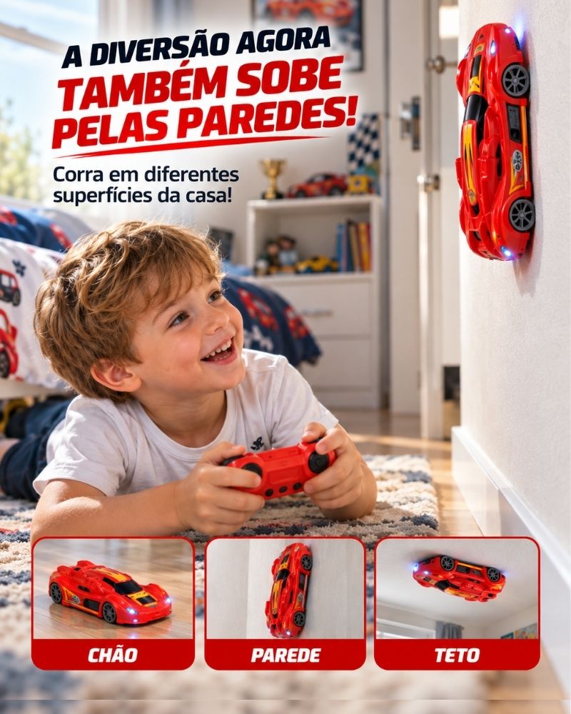 GravityCar™ — Carrinho Antigravidade com Controle Remoto