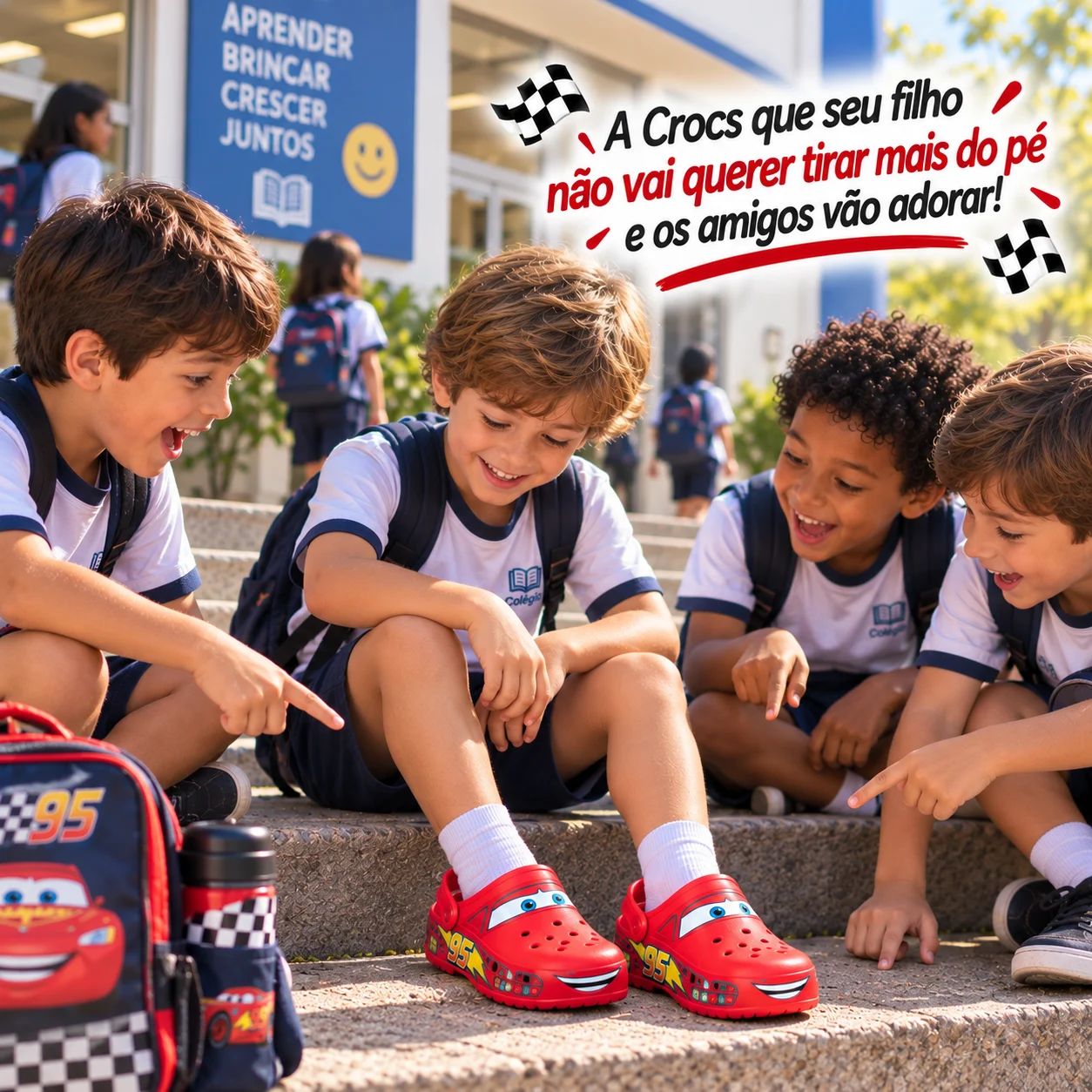 TurboCrocs™ – Calçado Infantil Radical | Nome Personalizado + LEDs Removíveis