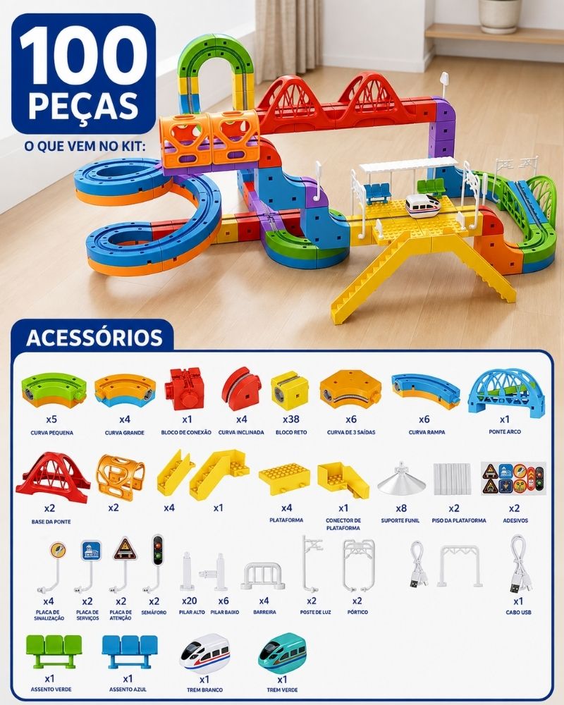 MagnectTrain - Trenzinho Magnético Educativo