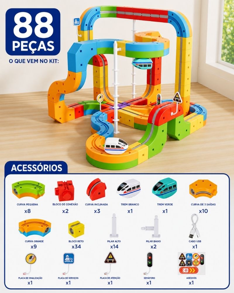 MagnectTrain - Trenzinho Magnético Educativo