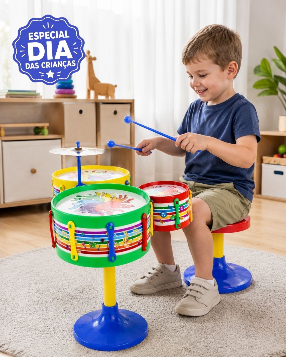 MiniBeat™ — Bateria Musical Infantil