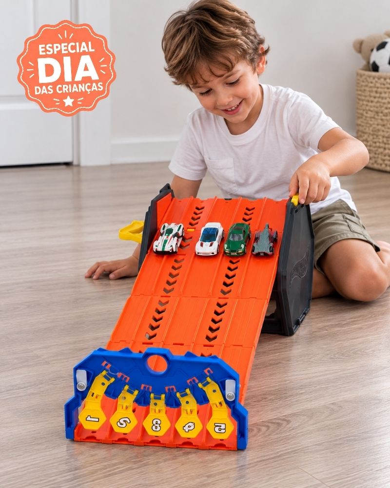 SpeedWheels™ — Pista de Corrida 5 Carrinhos